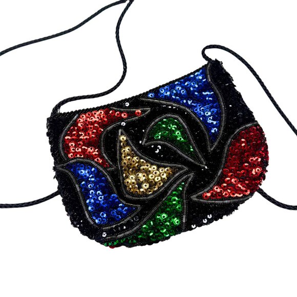 Vintage La Regale Handmade Sequin & Beaded Bag – Macau – Excellent Condition - Picture 8 of 9